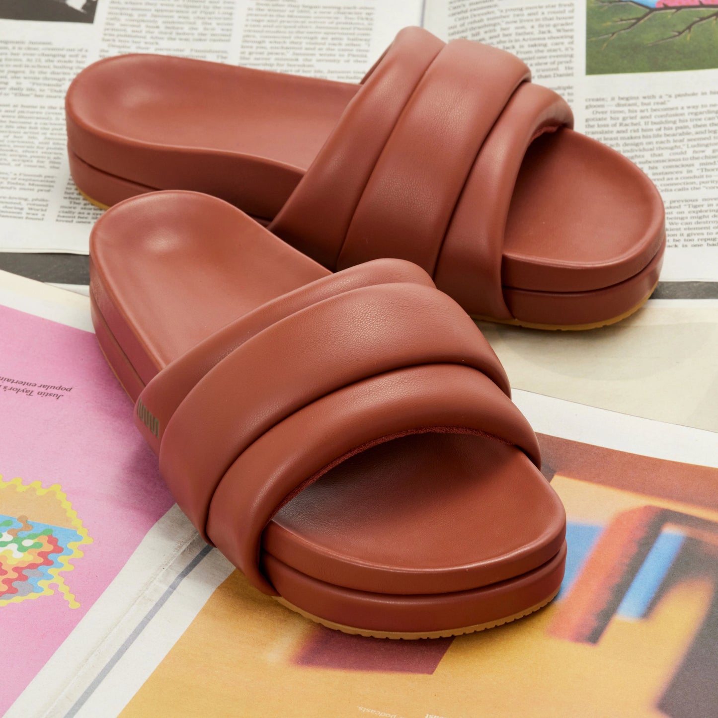The Softie Slide - Tobacco Brown
