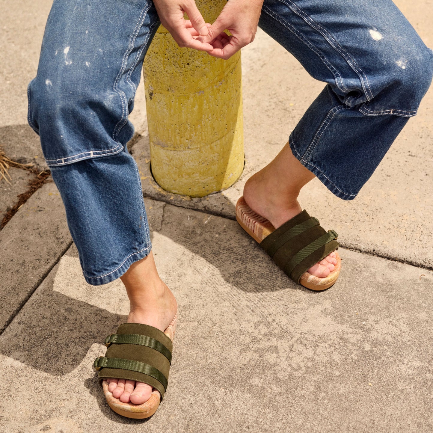 The Rhoads Slide - Green with Santa Fe