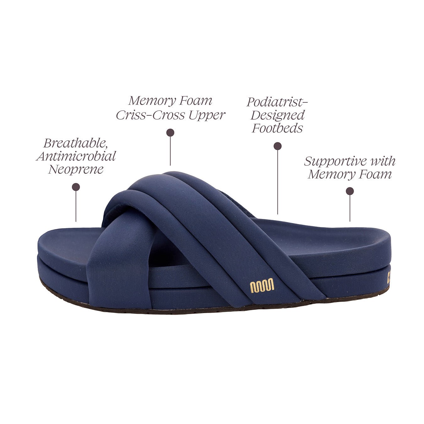 Huggy Slide - Navy Blue
