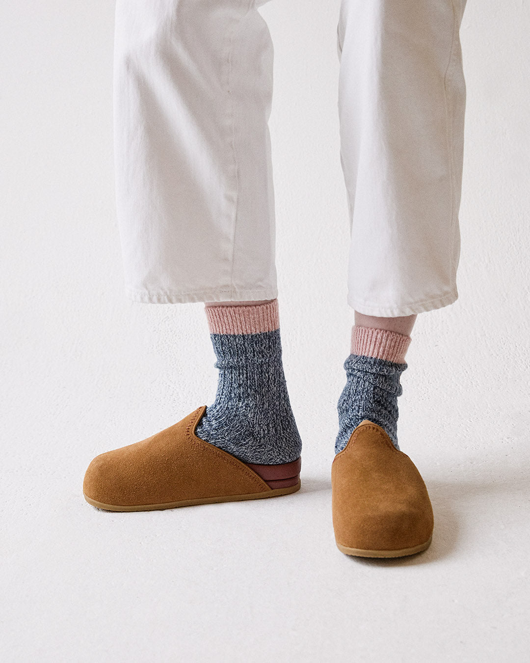 Everyday Sock - Navy & Salmon