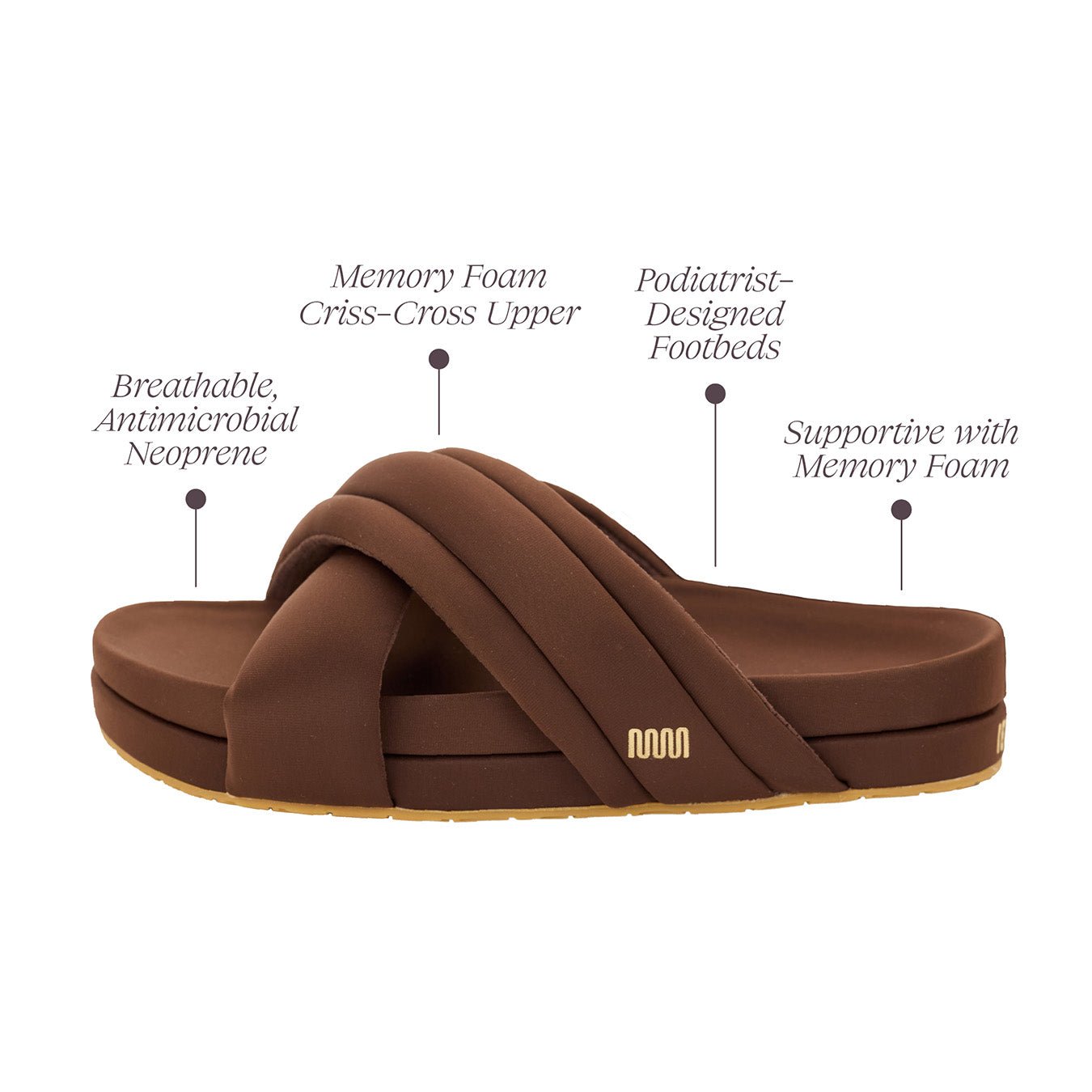 Huggy Slide - Espreso Brown