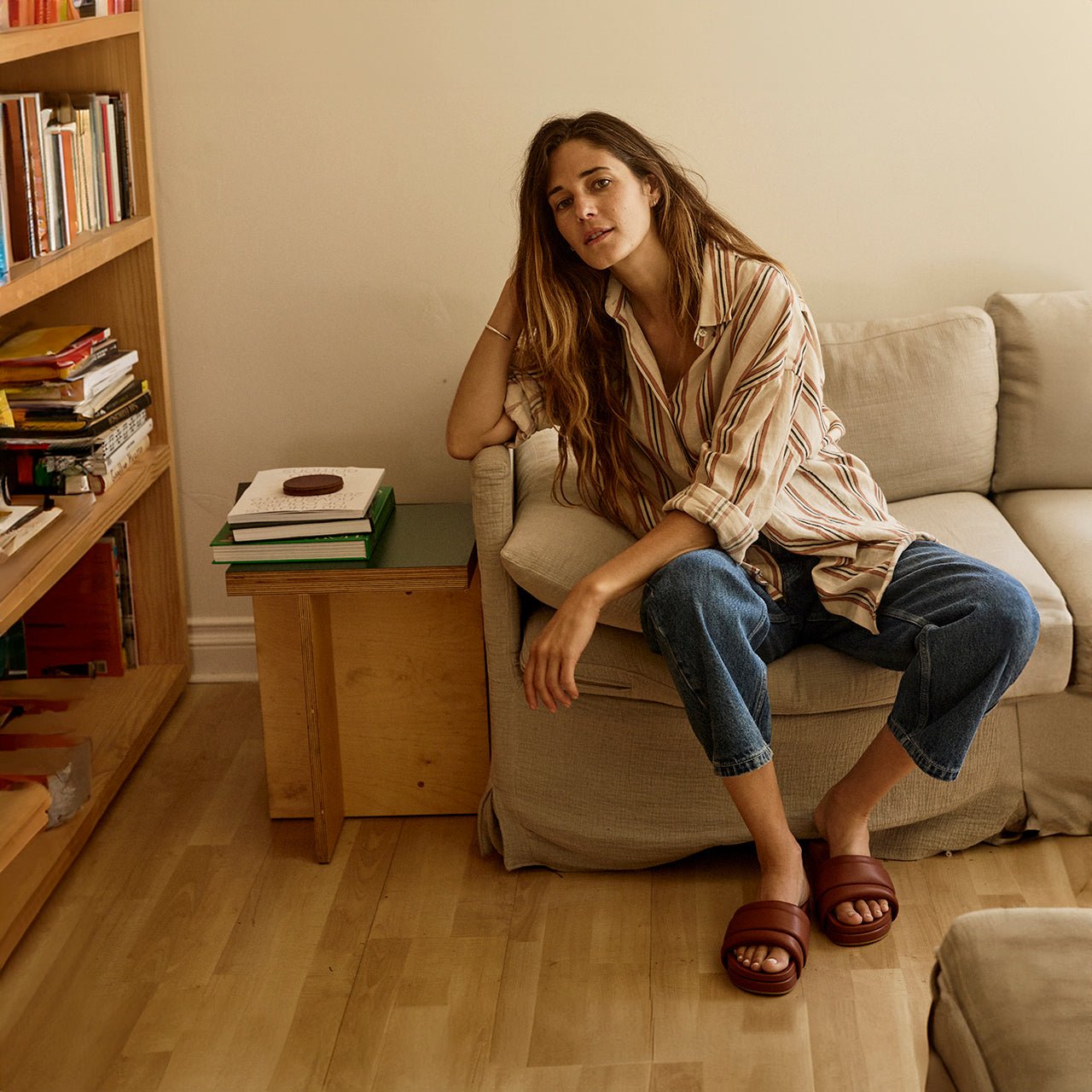 The Softie Slide - Tobacco Brown