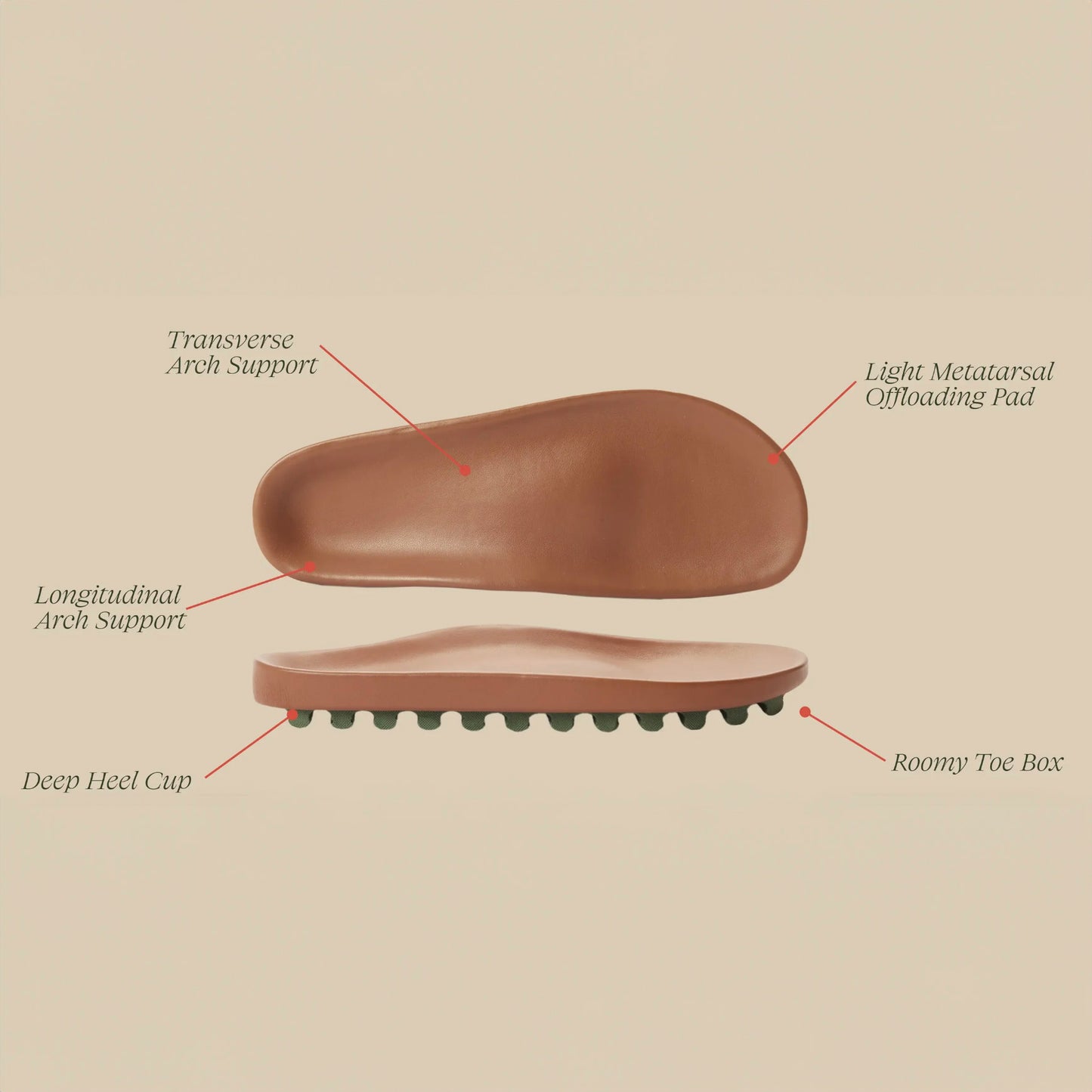 The Softie Slide - Tobacco Brown