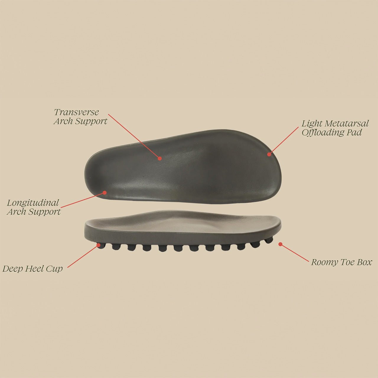 The Softie Slide - Faded Black - Mens