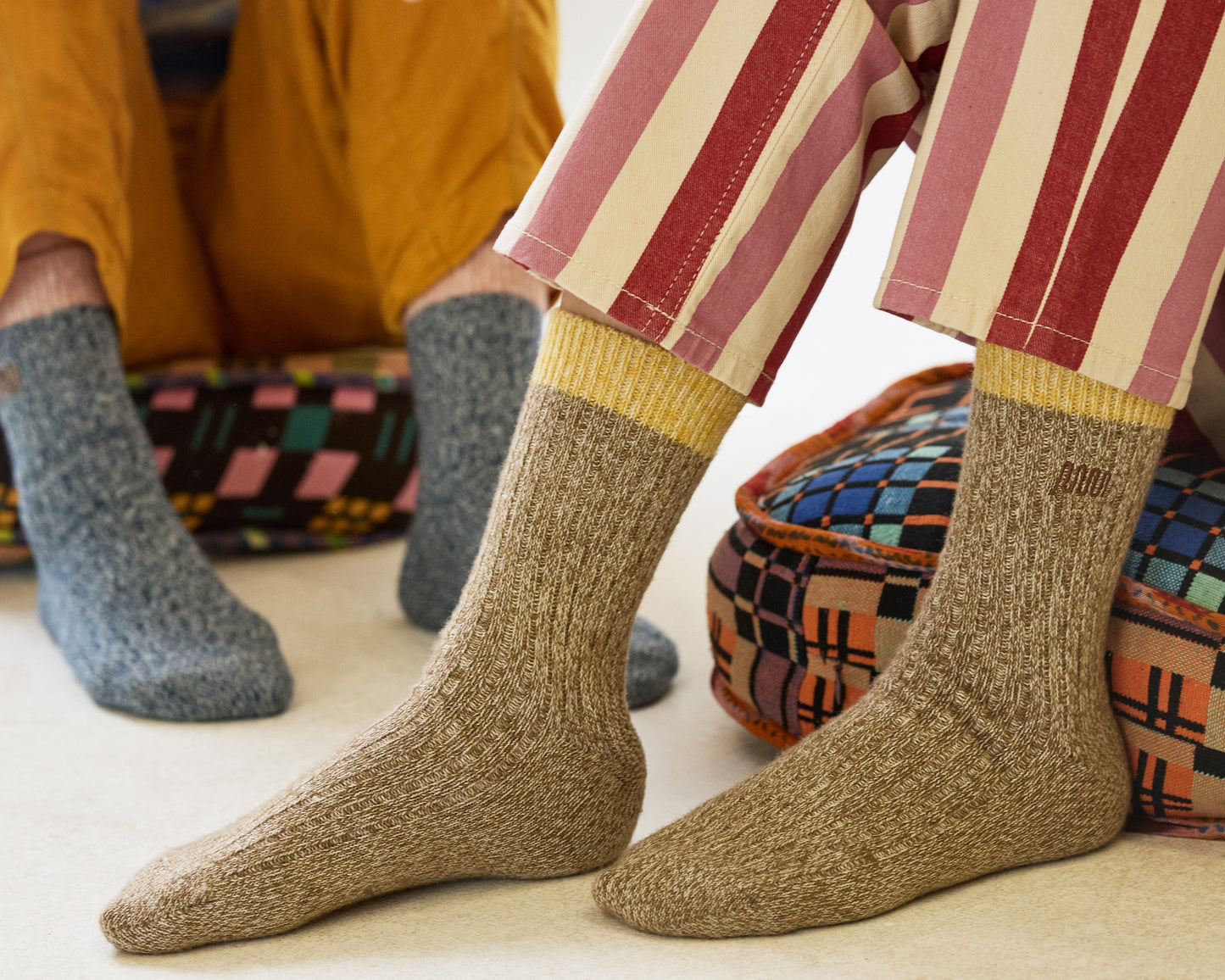 Everyday Sock - Chestnut & Gold