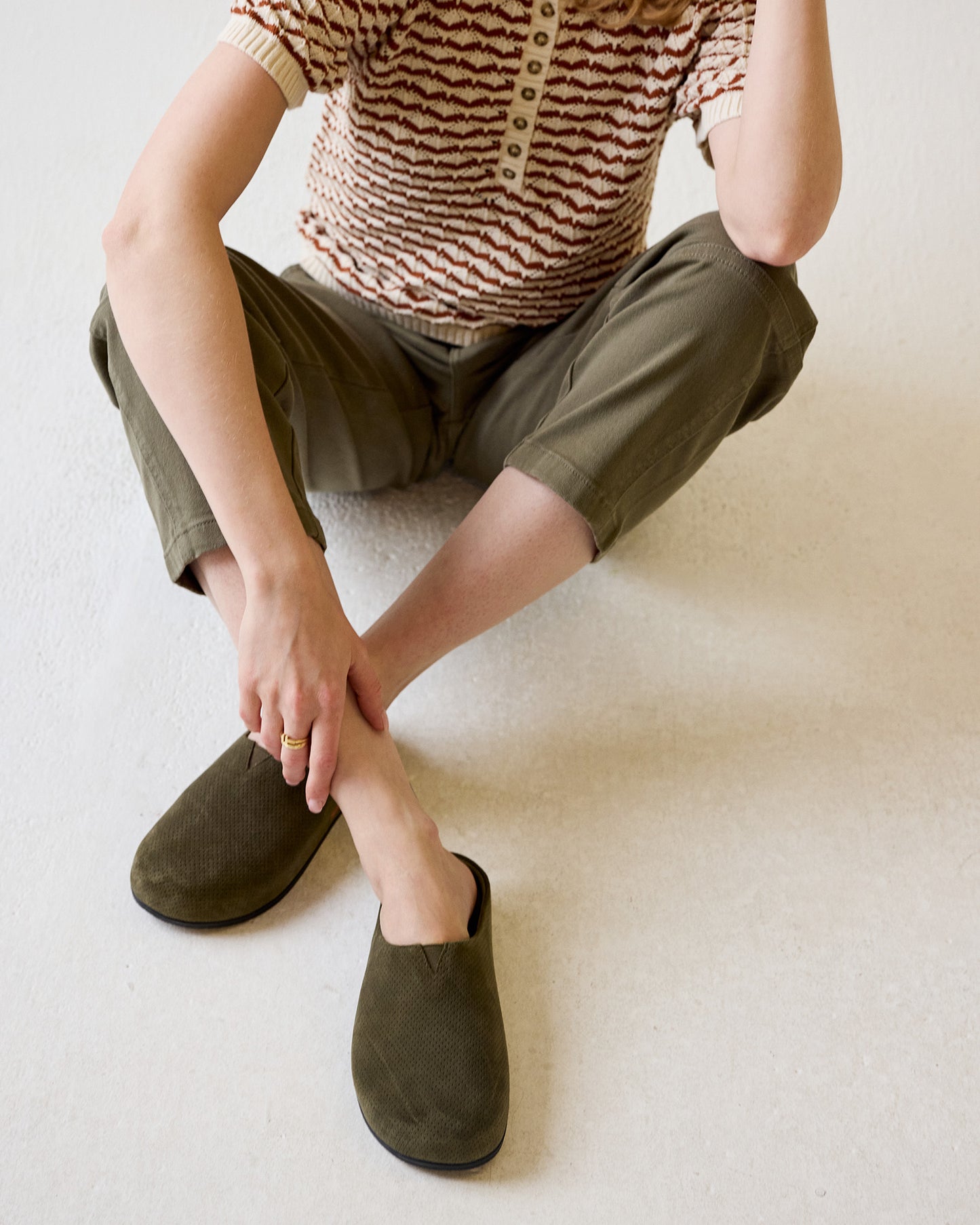 The Lily Clog in Sage Green