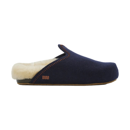 The Woolie Burro - Navy with Shearling - Mens - 1