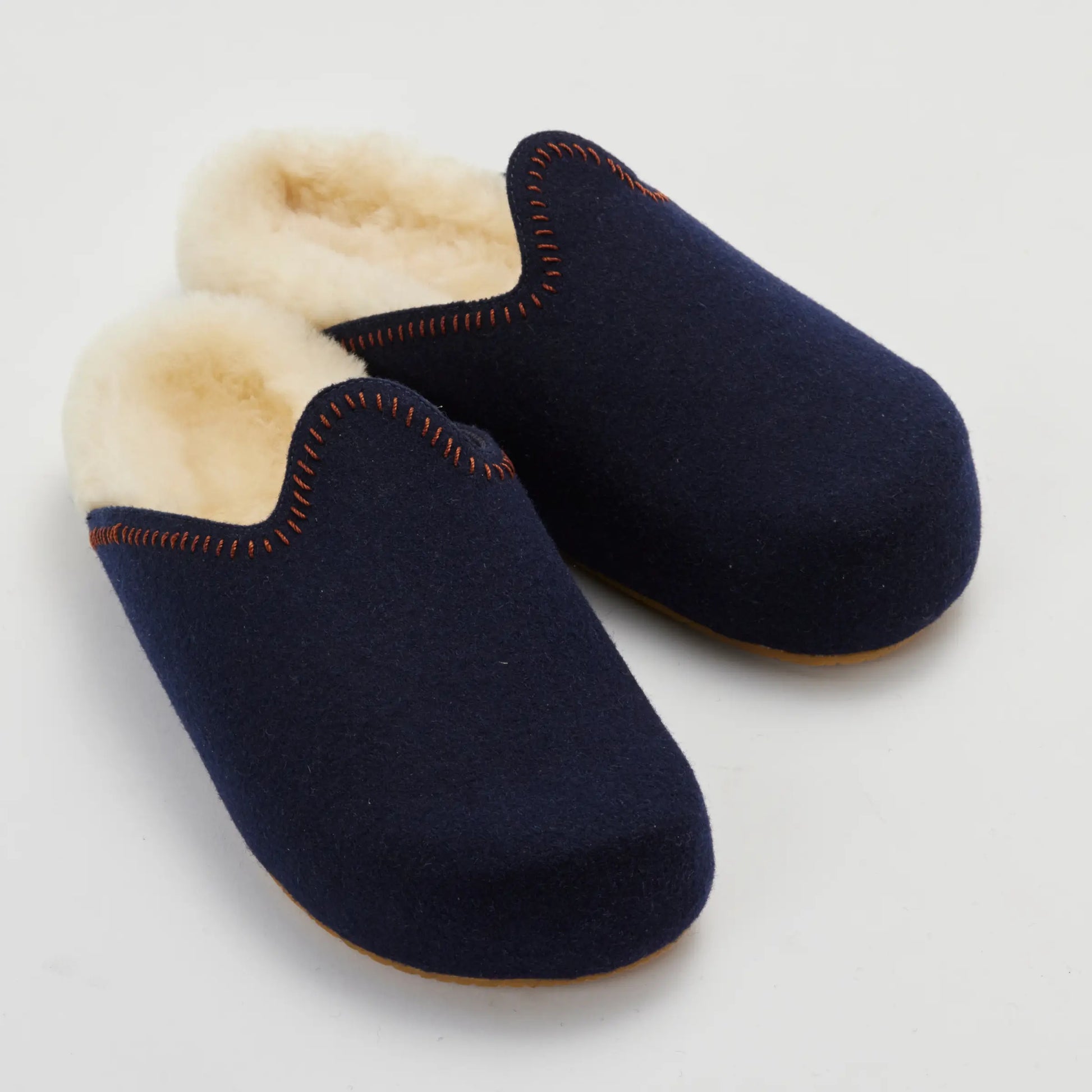 The Woolie Burro - Navy with Shearling - Mens - 4