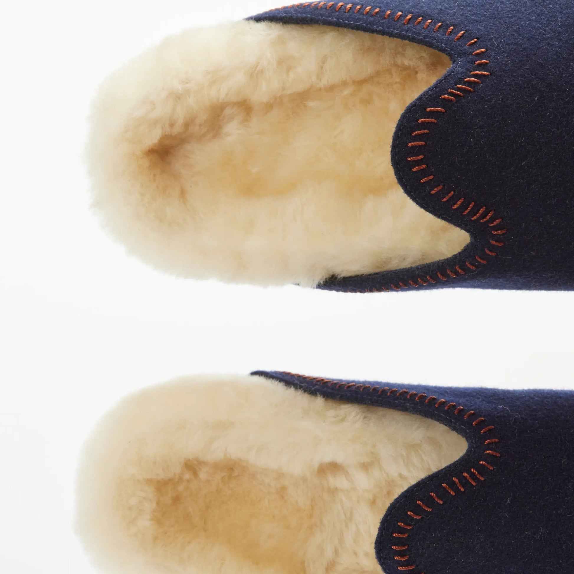 The Woolie Burro - Navy with Shearling - Mens - 2