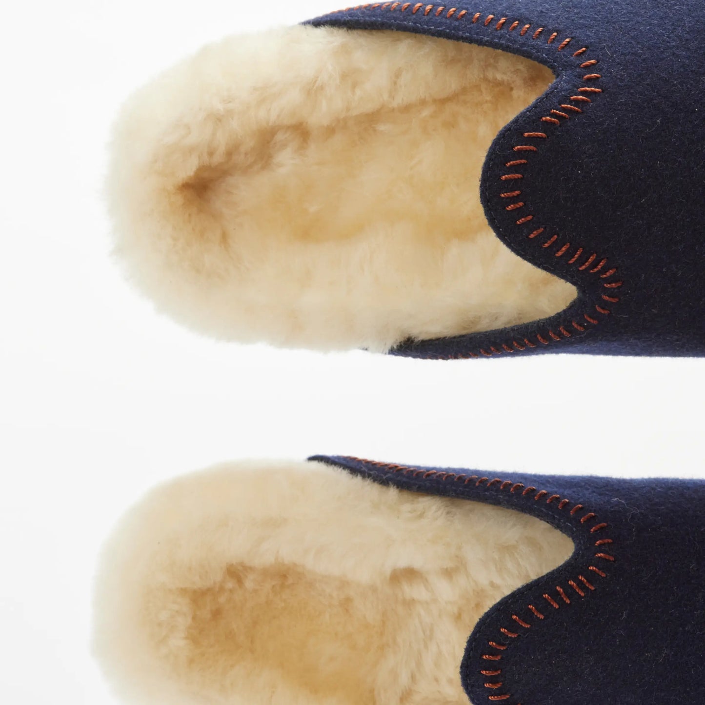 The Woolie Burro - Navy with Shearling - Womens - 2