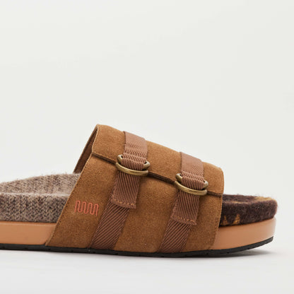 The Rhoads Slide - Otter Brown with Ashland - Womens