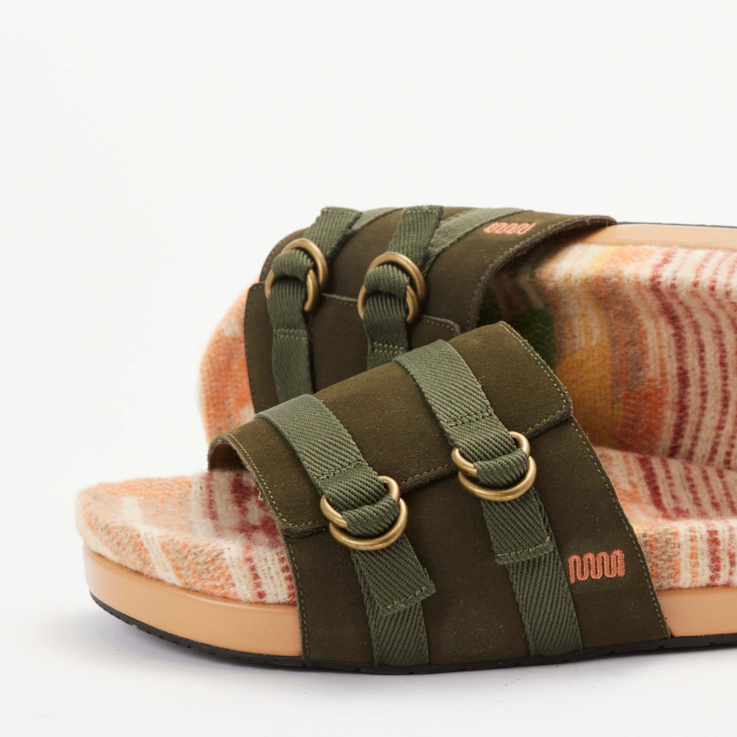 The Rhoads Slide - Green with Santa Fe - Mens