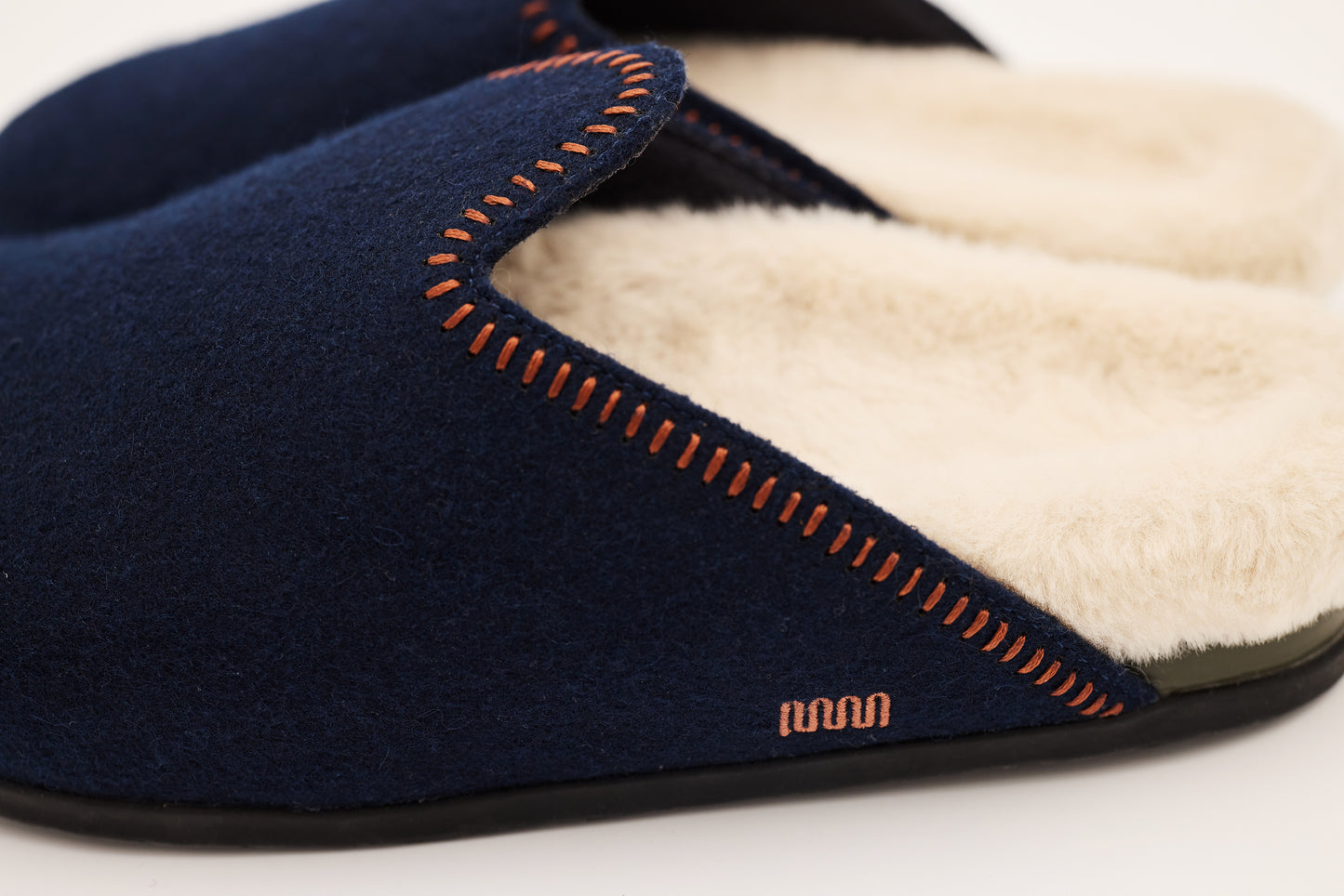 The Woolie Burro - Navy with Short fur Sherpa