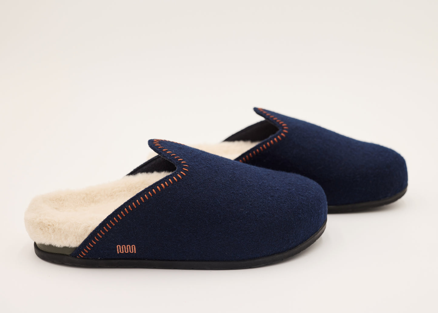The Woolie Burro - Navy with Short fur Sherpa