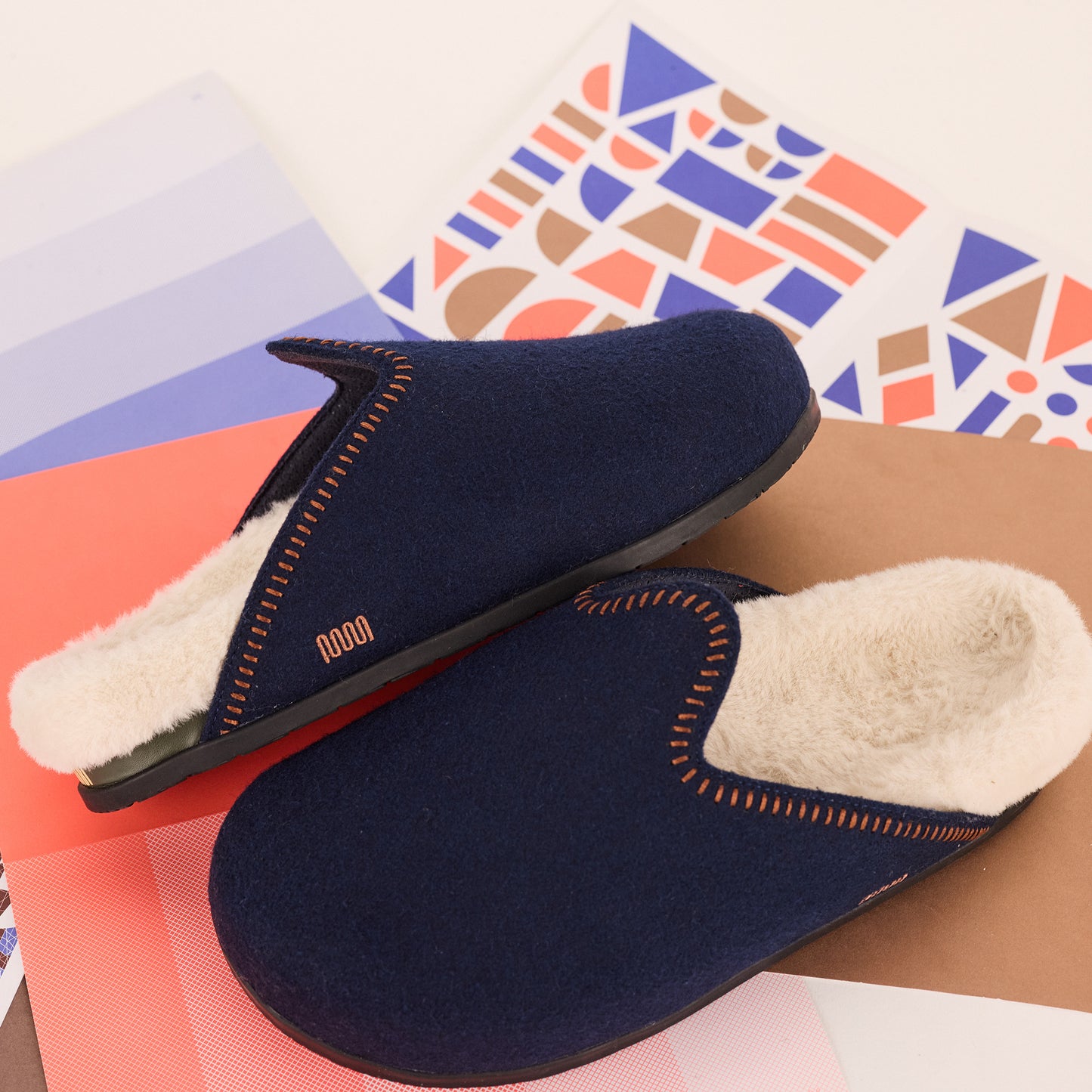 The Woolie Burro - Navy with Short fur Sherpa